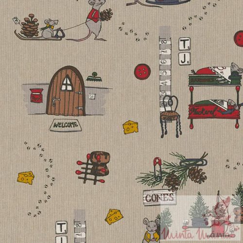 A kisegér karácsonya - dekor vászon