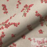 Piros bogyók - dekor vászon