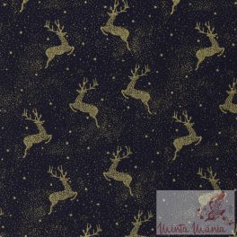 Arany szarvas - mintás pamut vászon