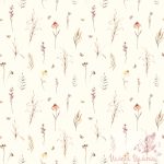 Virágszálak - mintás dupla géz anyag