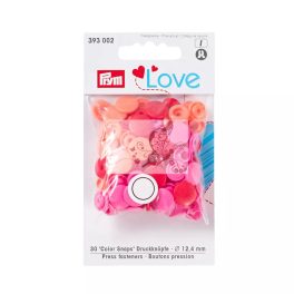 Prym love patent - piros, rózsaszín, korall