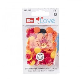   Prym love napocska alakú patent - piros-narancssárga-sárga