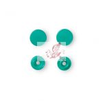 Műanyag patent - türkiz zöld - utolsó darab!