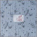 Halvány kék esernyő mintás dupla géz 