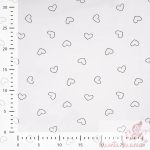 Napfényre színesedő pamut jersey - szívecskék