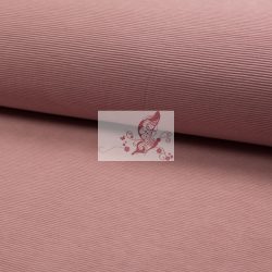 Bordázott jersey - füstös rózsaszín