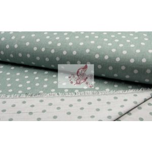 Menta pöttyök - jacquard dupla vászon Menta pöttyök - jacquard dupla vászon