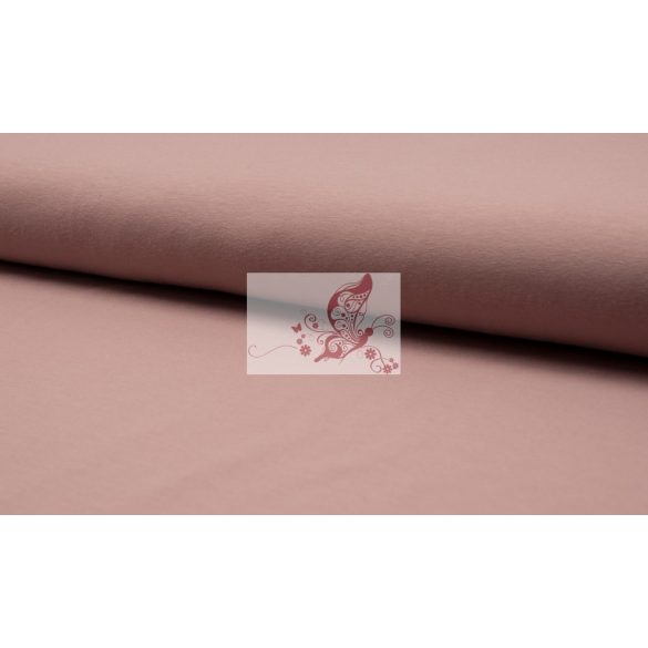 Füstös rózsaszín - egyszínű pamut jersey