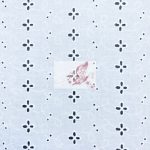 Fehér virágmintás madeira