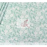 Menta csipke - mintás pamut jersey