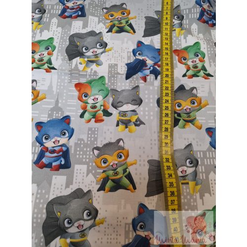 Szuperhősök - maradék pamut vászon