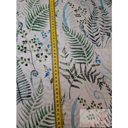 Zöld levelek - maradék pamut vászon